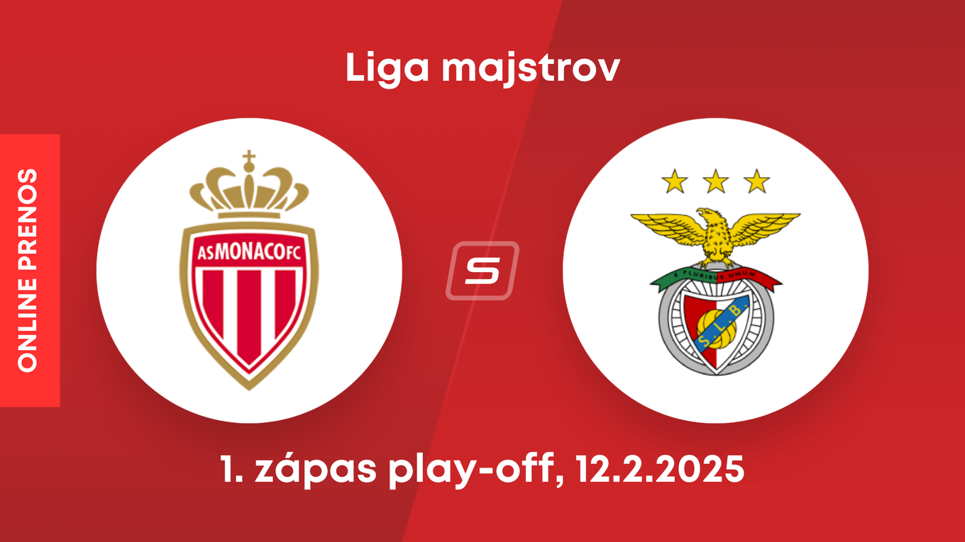 AS Monaco - Benfica Lisabon: ONLINE prenos zo zápasu play-off Ligy majstrov. 