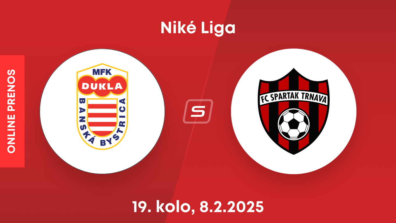 MFK Dukla Banská Bystrica - FC Spartak Trnava: ONLINE prenos zo zápasu 19. kola Niké ligy.