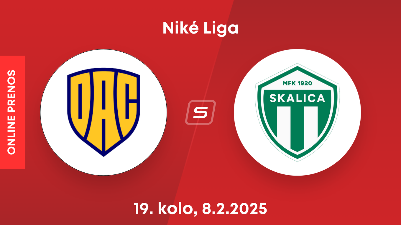 FC DAC 1904 Dunajská Streda - MFK Skalica: ONLINE prenos zo zápasu 19. kola Niké ligy.