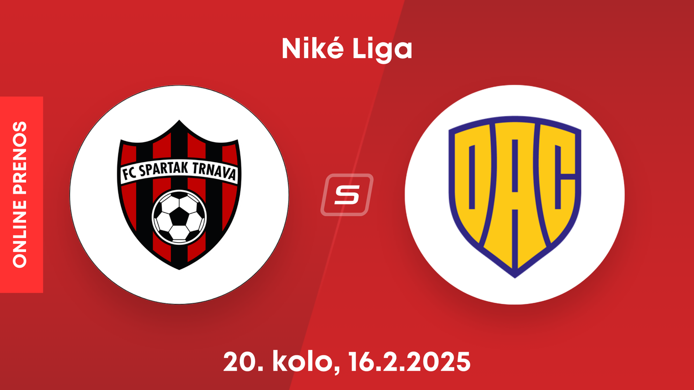 FC Spartak Trnava - FC DAC 1904 Dunajská Streda: ONLINE prenos zo zápasu 20. kola Niké ligy.