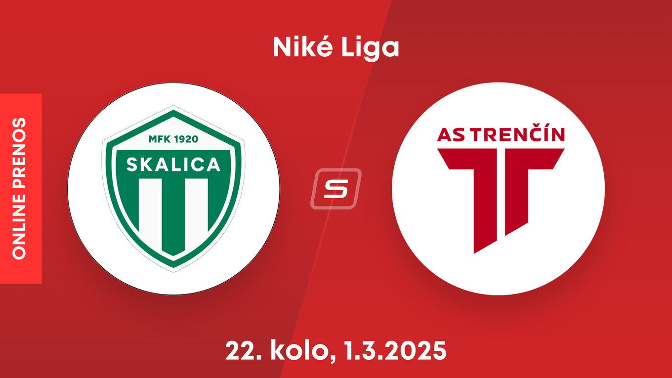 MFK Skalica - AS Trenčín: ONLINE prenos zo zápasu 22. kola Niké ligy.