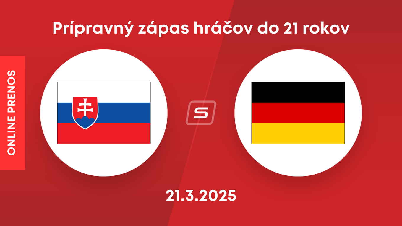 Slovensko U21 - Nemecko U21: ONLINE prenos z prípravného zápasu hráčov do 21 rokov.