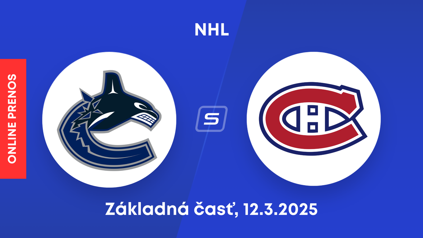 Vancouver Canucks - Montreal Canadiens: ONLINE prenos zo zápasu NHL.