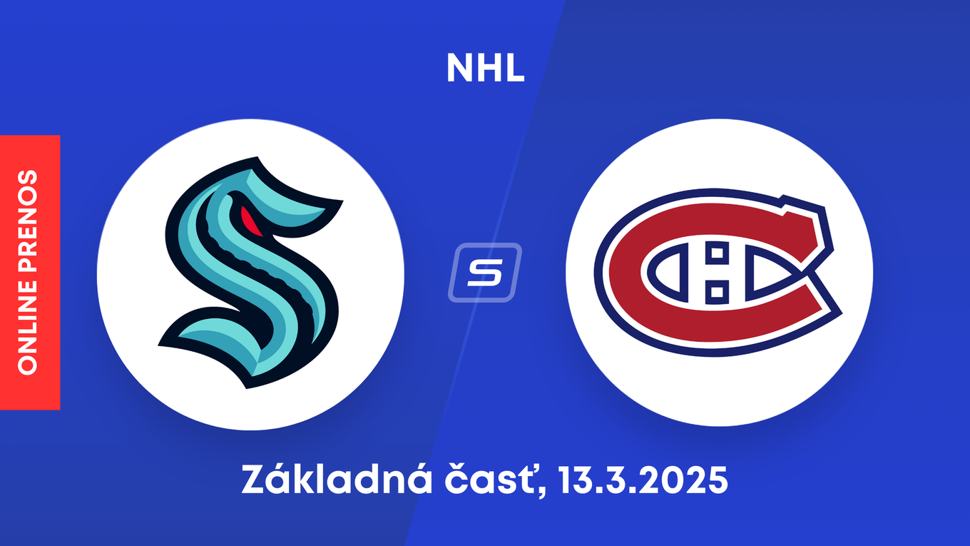 Seattle Kraken - Montreal Canadiens: ONLINE prenos zo zápasu NHL.