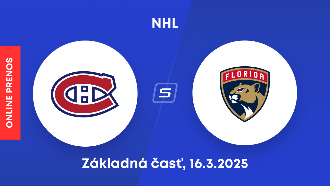 Montreal Canadiens - Florida Panthers: ONLINE prenos zo zápasu základnej časti NHL.