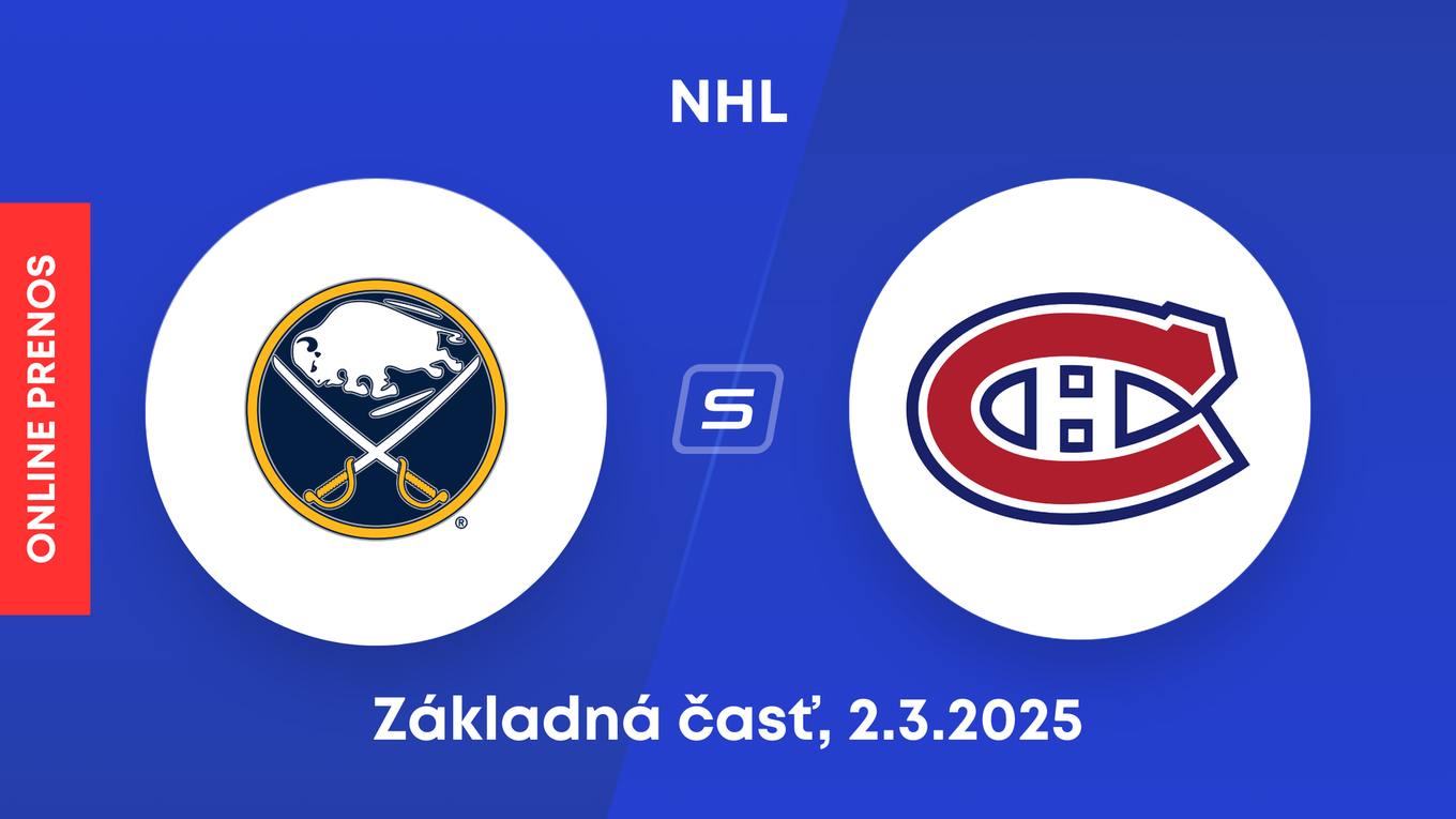 Buffalo Sabres - Montreal Canadiens: ONLINE prenos zo zápasu NHL.