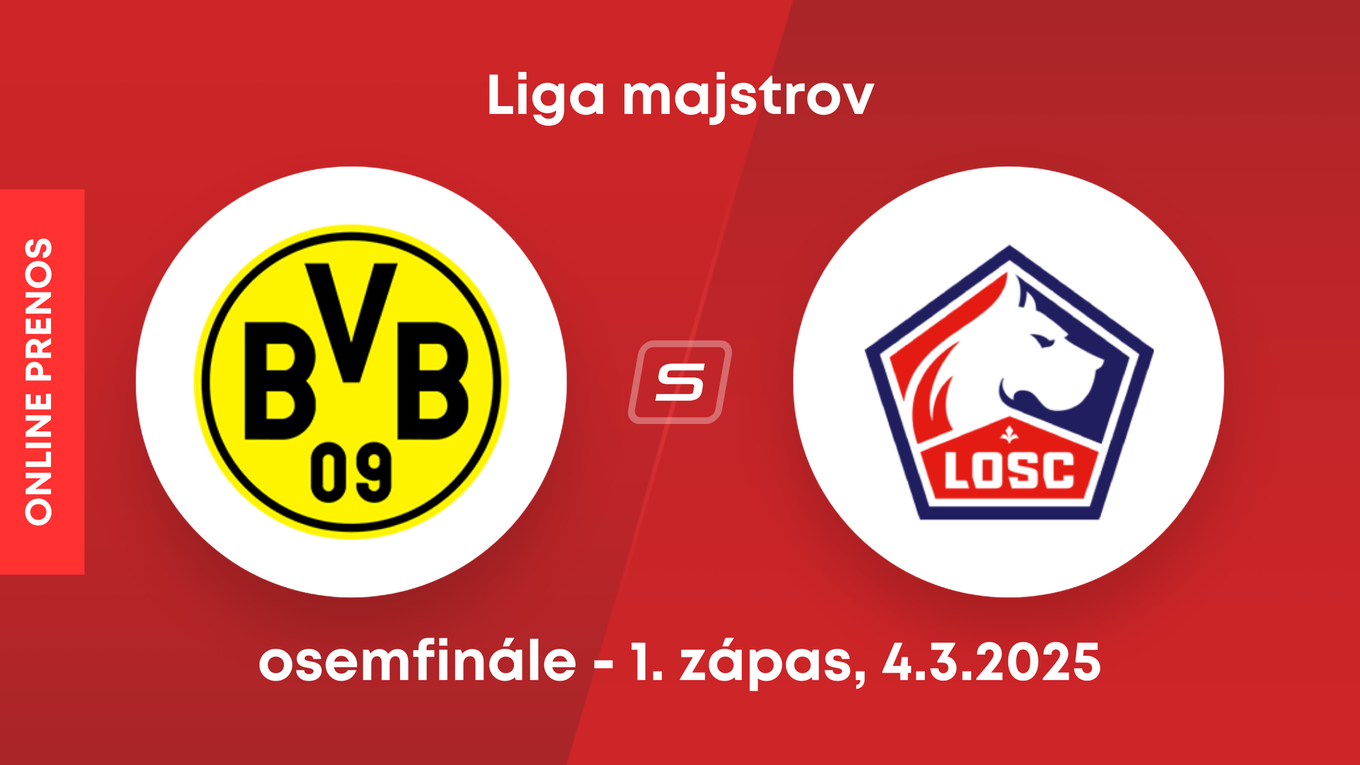 Borussia Dortmund - Lille OSC: ONLINE prenos zo zápasu osemfinále Ligy majstrov. 