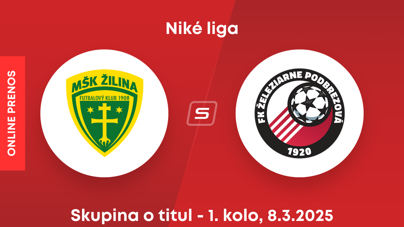 MŠK Žilina - FK Železiarne Podbrezová: ONLINE prenos zo zápasu 1. kola skupiny o titul Niké ligy.