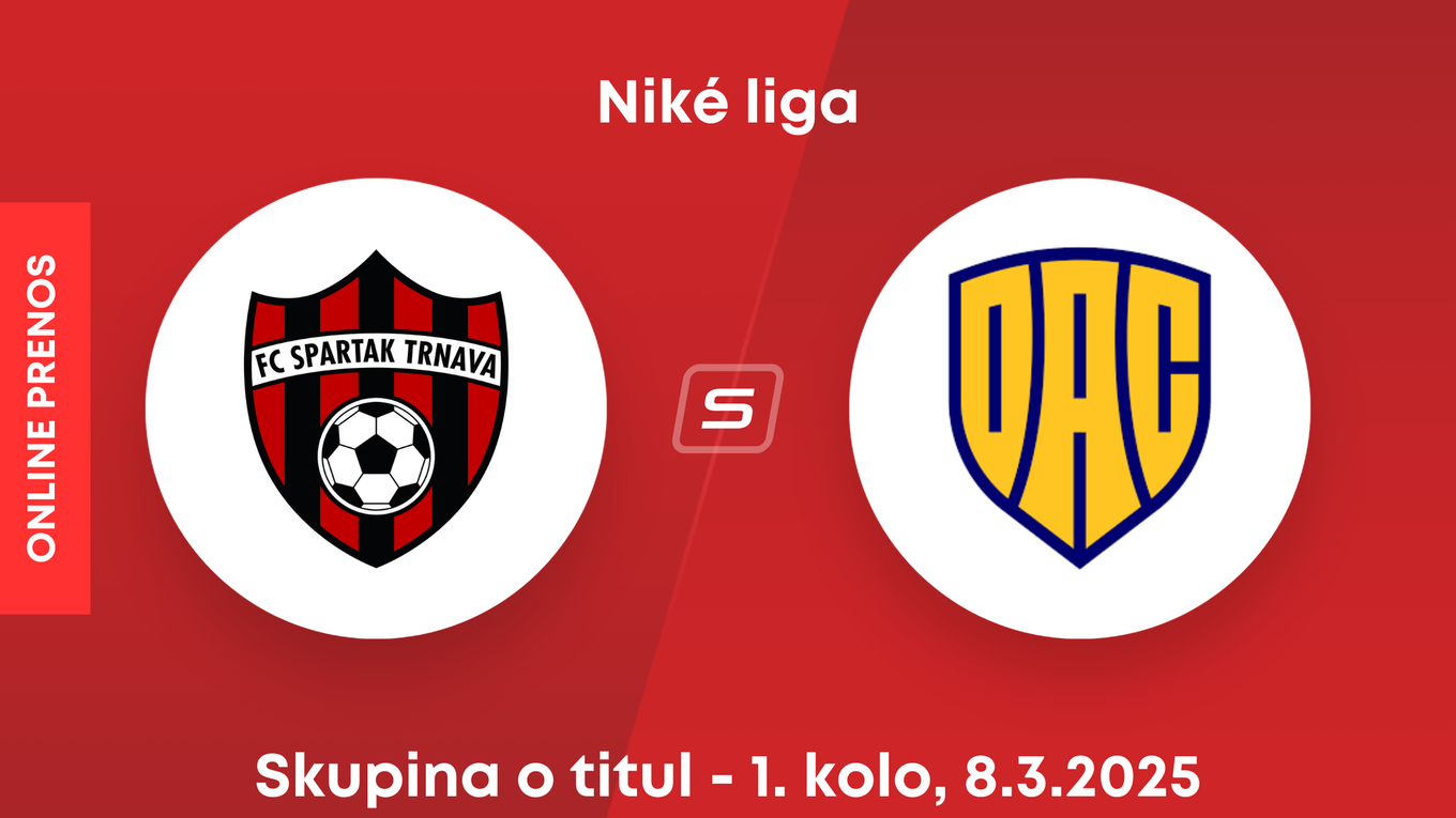 FC Spartak Trnava - FC DAC 1904 Dunajská Streda: ONLINE prenos zo zápasu 1. kola skupiny o titul v Niké lige.