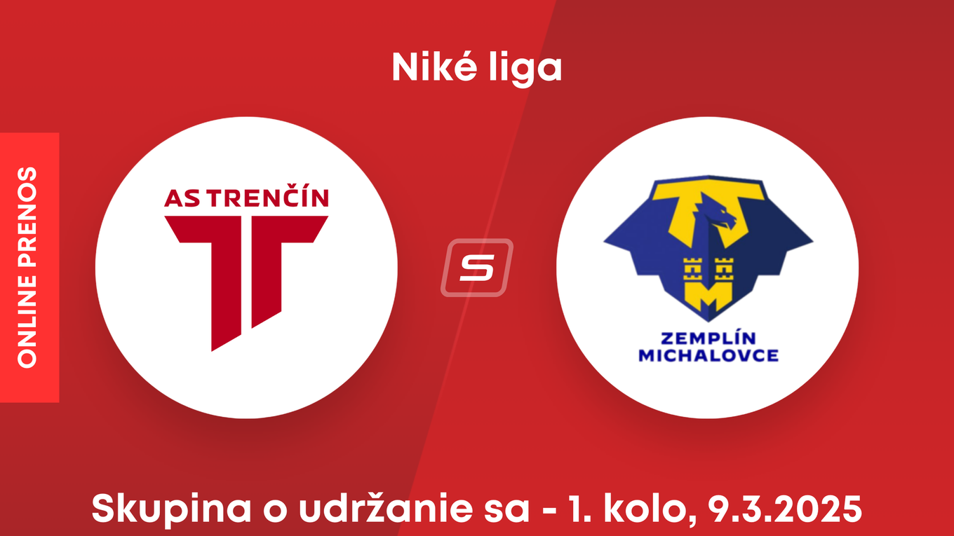 AS Trenčín - MFK Zemplín Michalovce: ONLINE prenos zo zápasu 1. kola skupiny o udržanie sa v Niké lige.