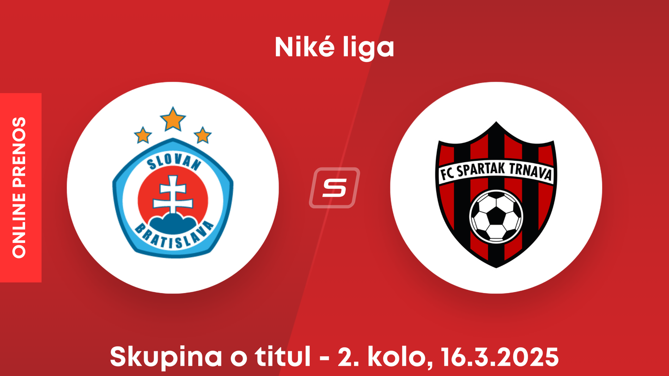 ŠK Slovan Bratislava - FC Spartak Trnava: ONLINE prenos zo zápasu 2. kola skupiny o titul Niké ligy.