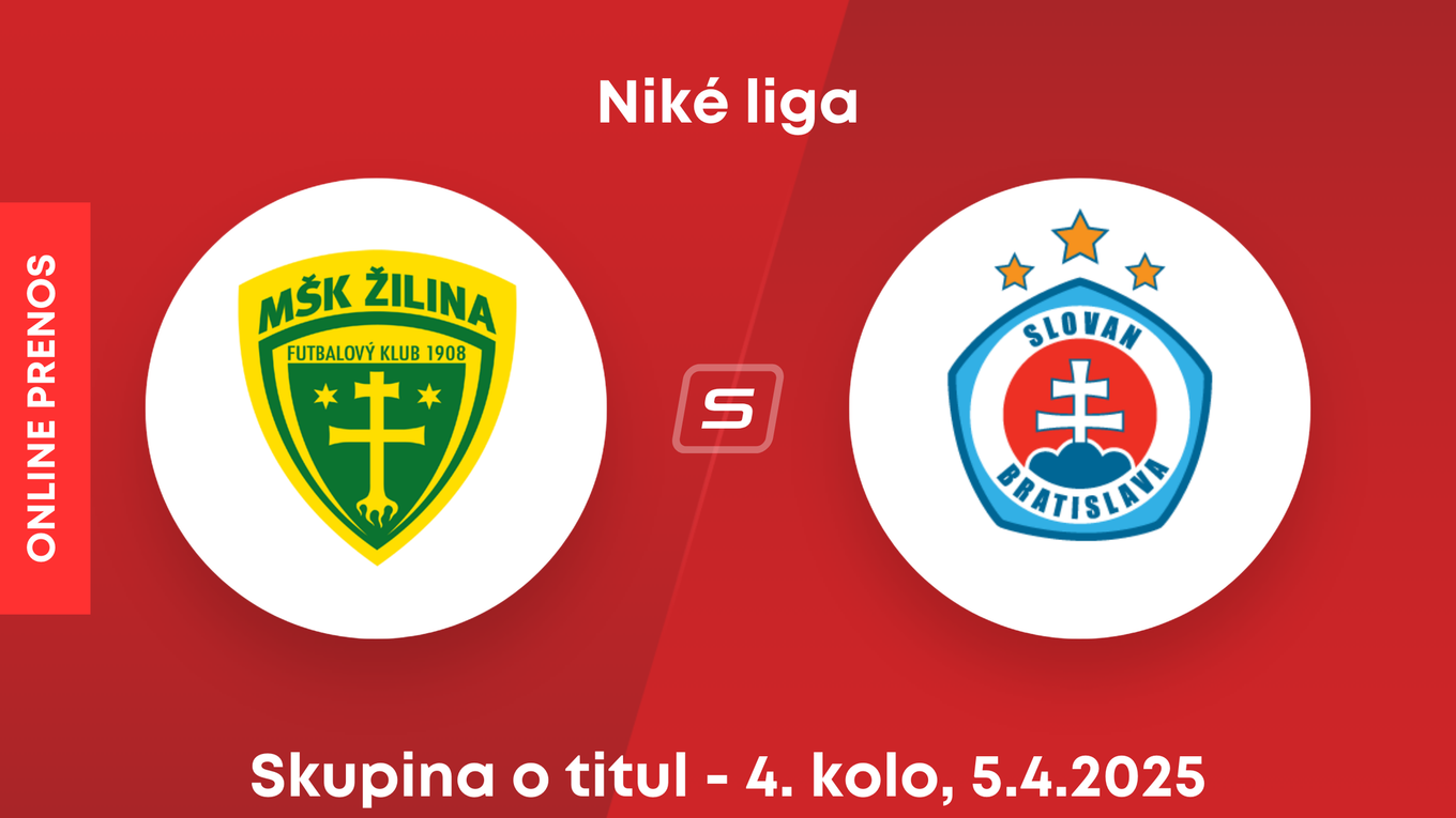 MŠK Žilina - ŠK Slovan Bratislava: ONLINE prenos zo zápasu 4. kola skupiny o titul v Niké lige.