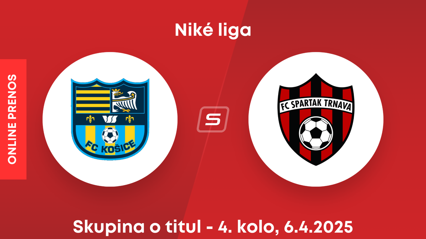 FC Košice - FC Spartak Trnava: ONLINE prenos zo zápasu 4. kola skupiny o titul Niké ligy.