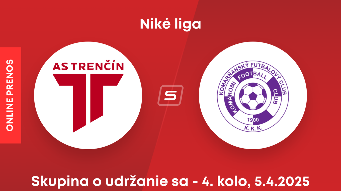AS Trenčín - KFC Komárno: ONLINE prenos zo zápasu 4. kola skupiny o udržanie sa v Niké lige.