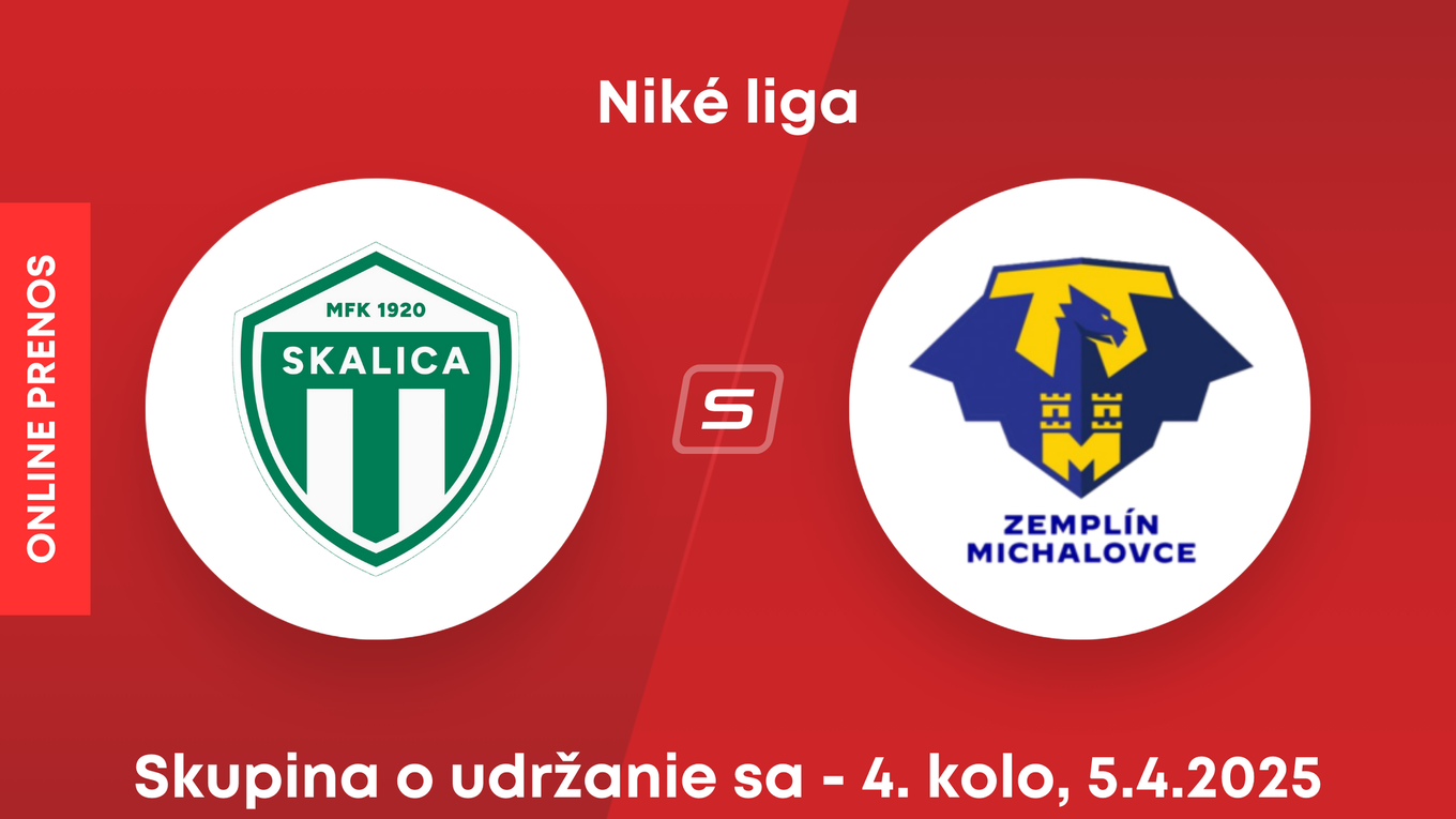 MFK Skalica - MFK Zemplín Michalovce: ONLINE prenos zo zápasu 4. kola skupiny o udržanie sa v Niké lige.