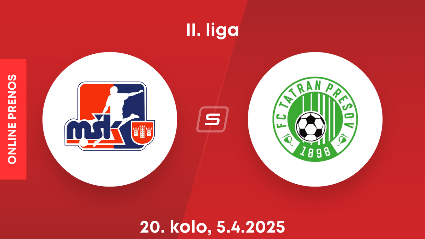 MŠK Považská Bystrica - FC Tatran Prešov: ONLINE prenos zo zápasu 20. kola II. ligy.