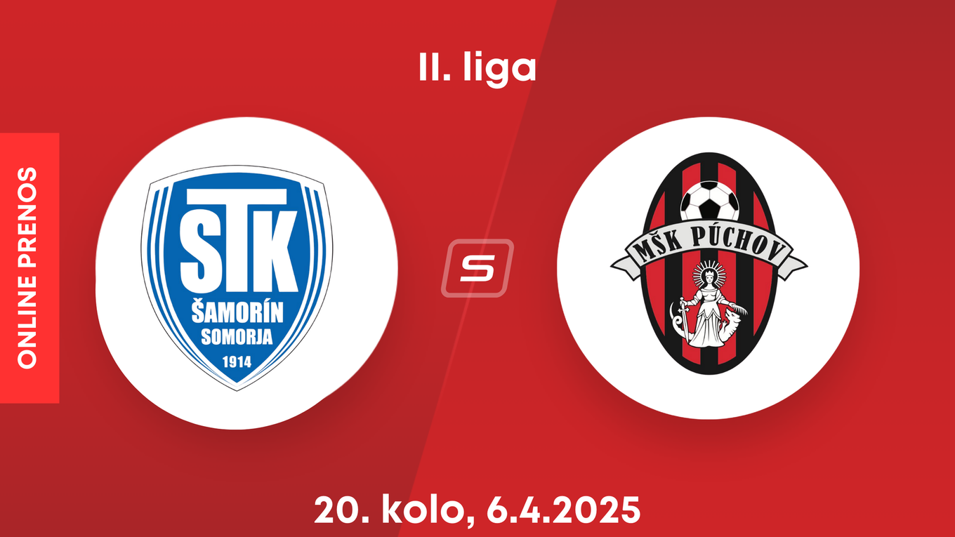 FC ŠTK 1914 Šamorín - MŠK Púchov: ONLINE prenos zo zápasu 20. kola II. ligy.