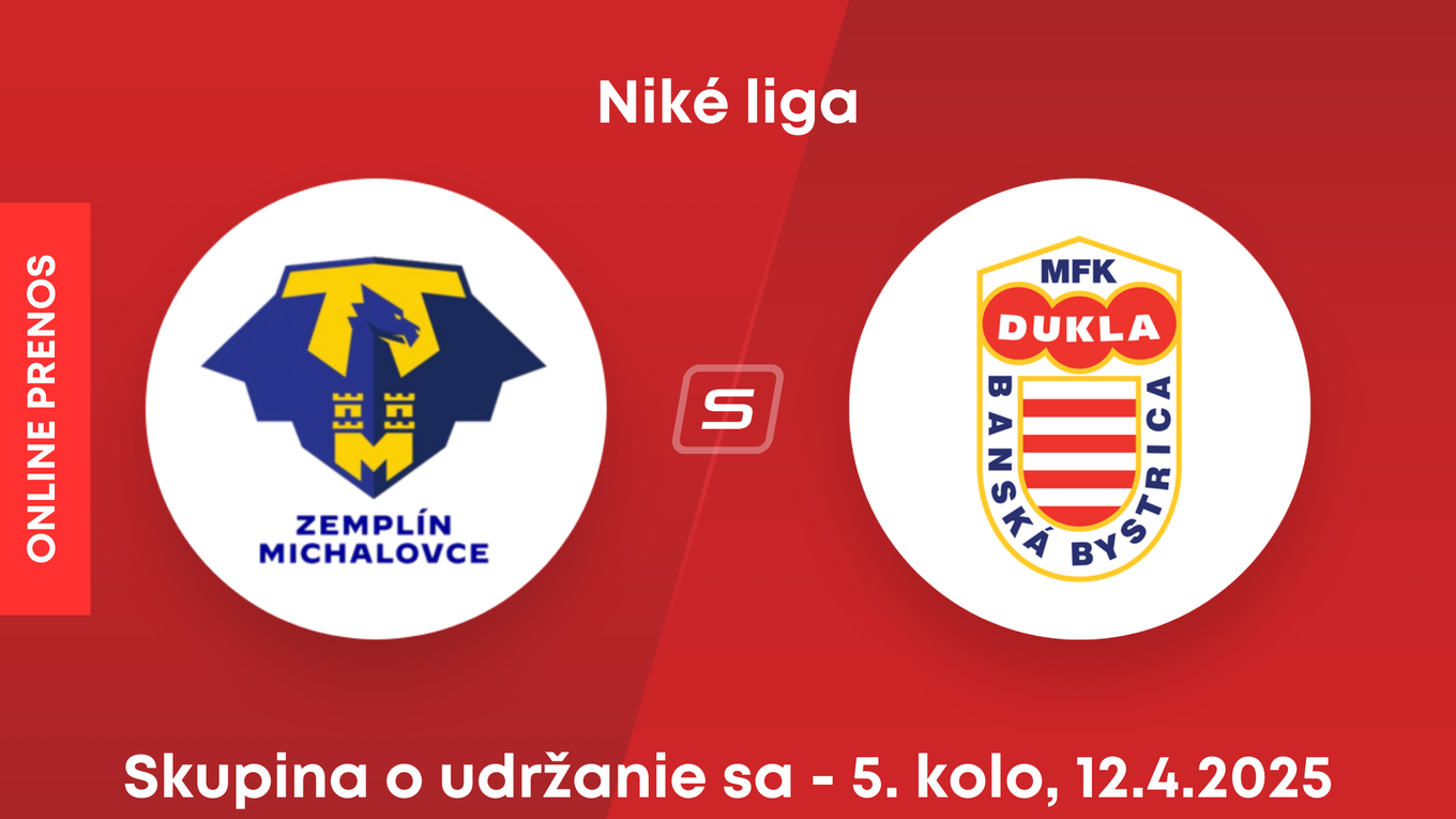MFK Zemplín Michalovce - MFK Dukla Banská Bystrica: ONLINE prenos zo zápasu 5. kola skupiny o udržanie sa v Niké lige.