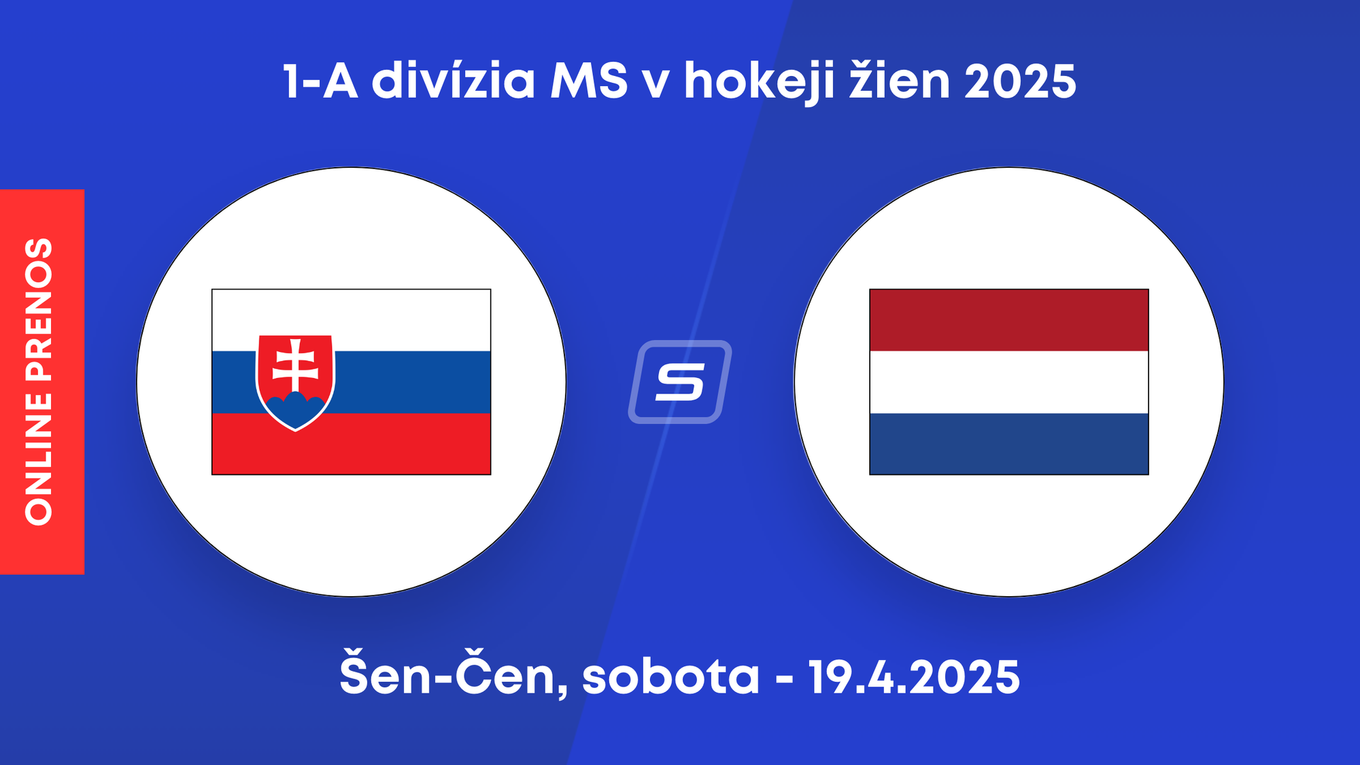 Slovensko - Holandsko: ONLINE zo zápasu turnaja 1-A divízie MS v hokeji žien 2025.