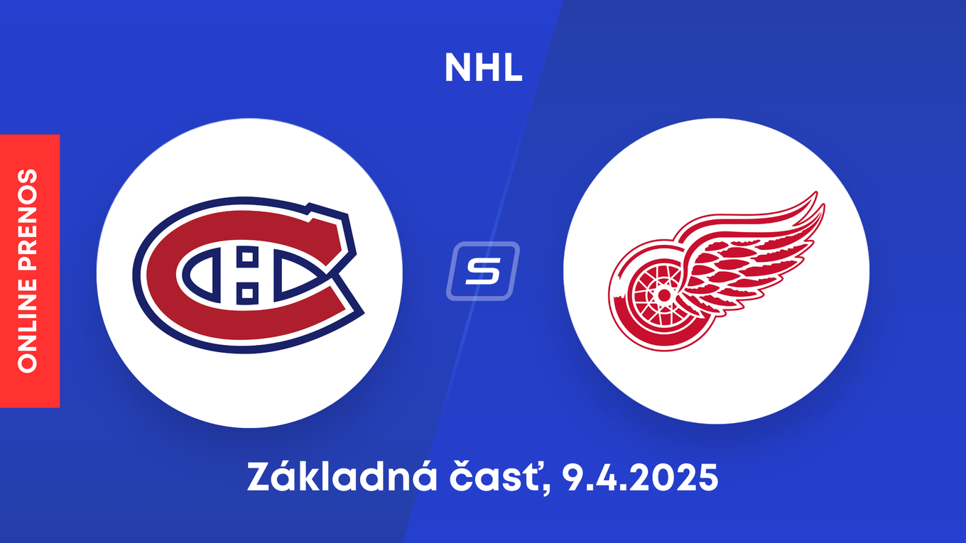 Montreal Canadiens - Detroit Red Wings: ONLINE prenos zo zápasu NHL