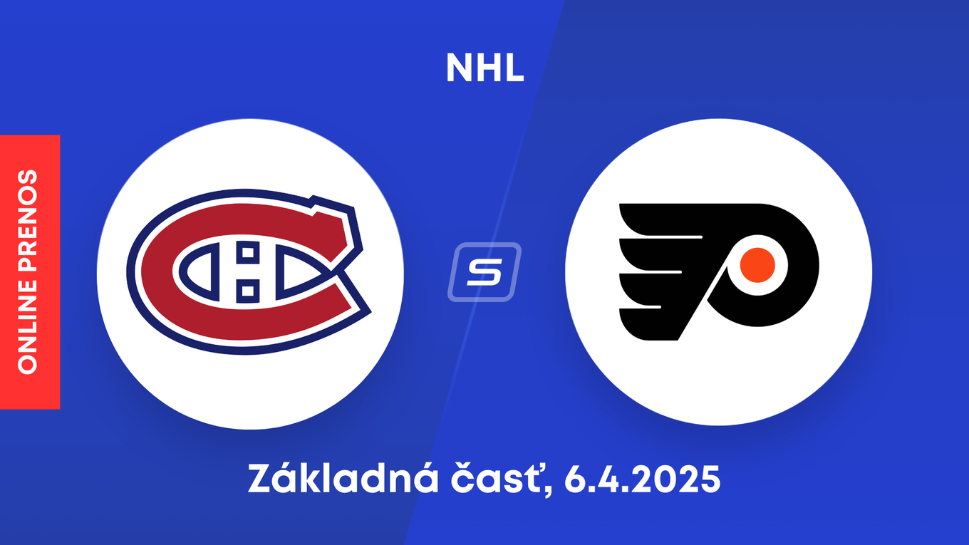 Montreal Canadiens - Philadelphia Flyers: ONLINE prenos zo zápasu NHL.