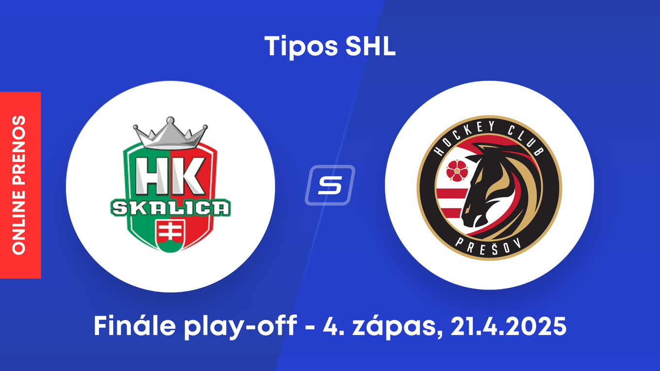 HK Skalica - HC Prešov: ONLINE prenos zo 4. zápasu finále play-off Tipos SHL.