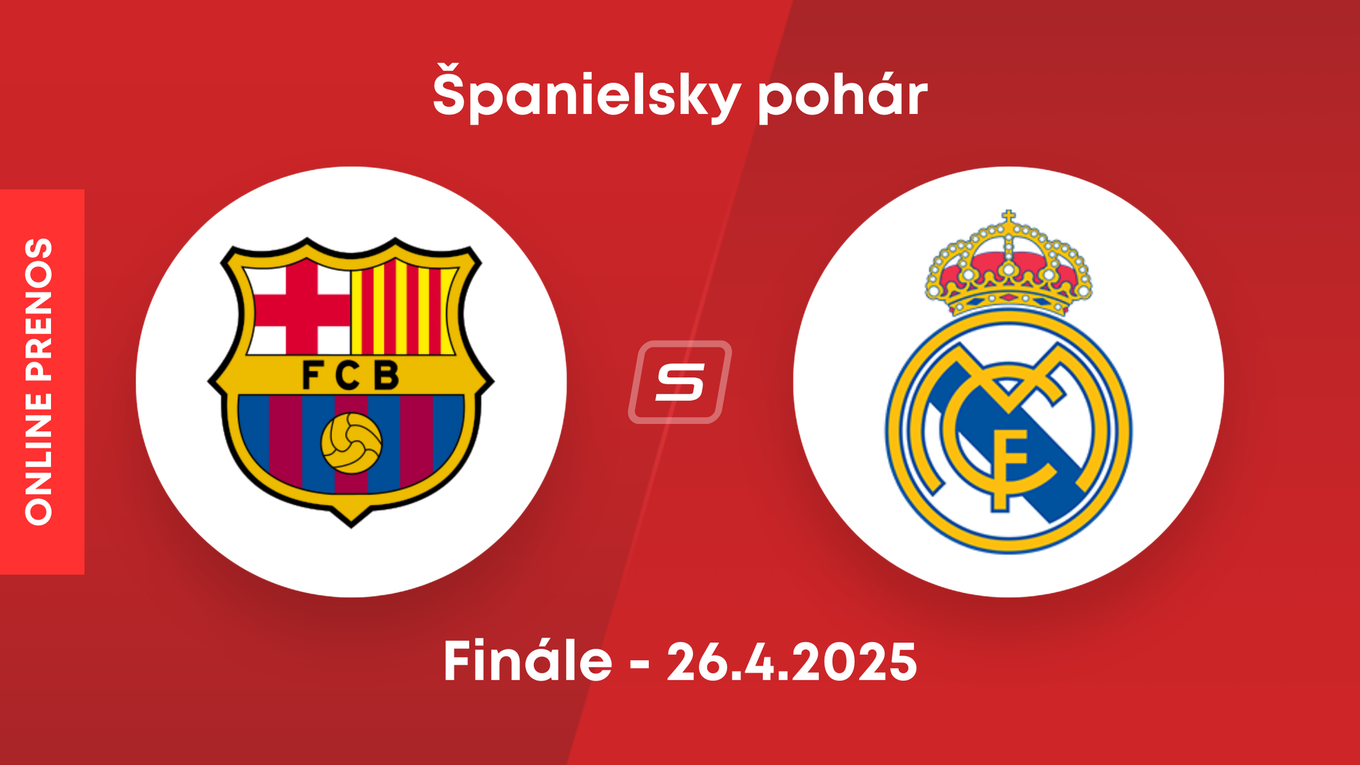 FC Barcelona - Real Madrid: ONLINE prenos z finále Španielskeho pohára 2024/2025.