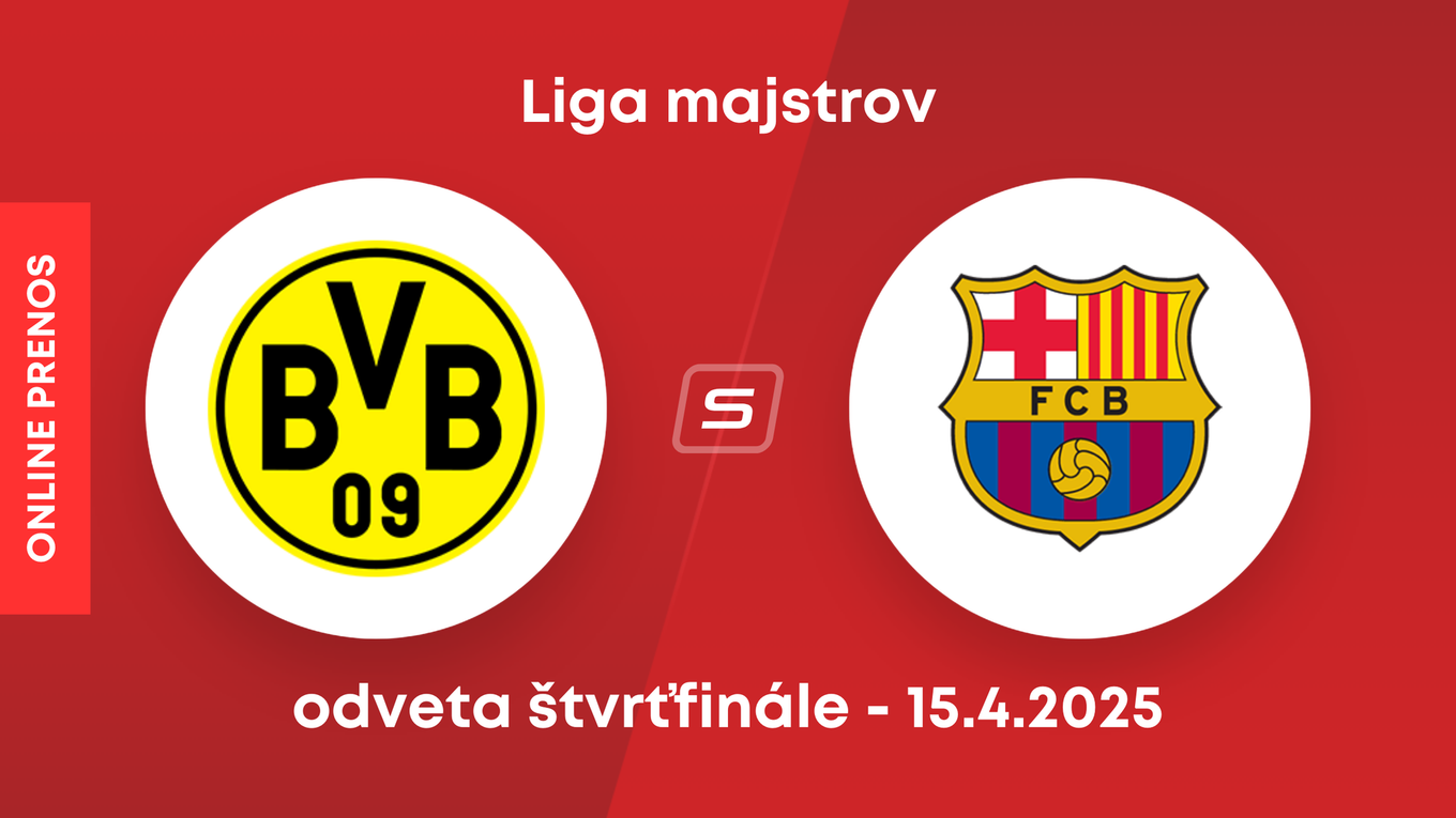 Borussia Dortmund - FC Barcelona: ONLINE prenos zo zápasu štvrťfinále Ligy majstrov.