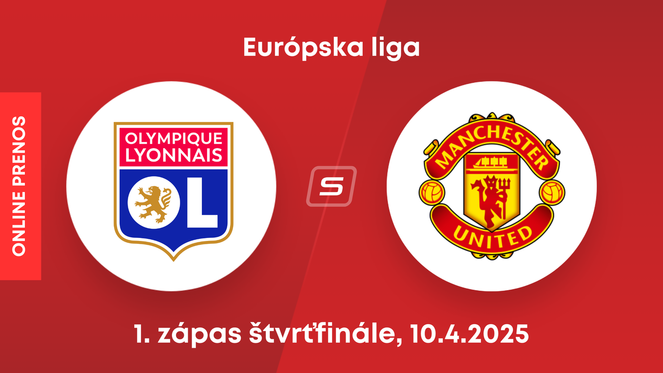 Olympique Lyon - Manchester United: ONLINE prenos zo zápasu štvrťfinále Európskej ligy.