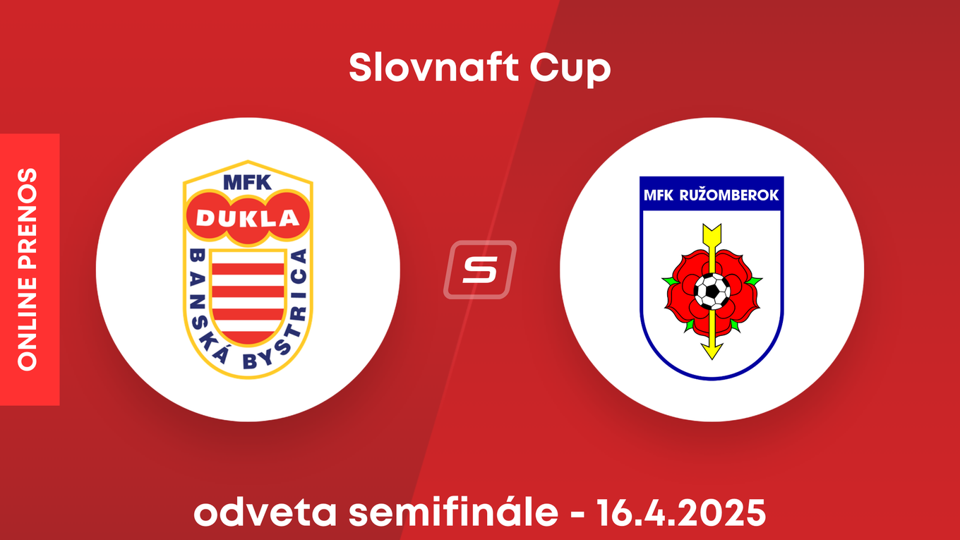 Banská Bystrica - Ružomberok: ONLINE prenos z odvety semifinále Slovnaft Cupu.