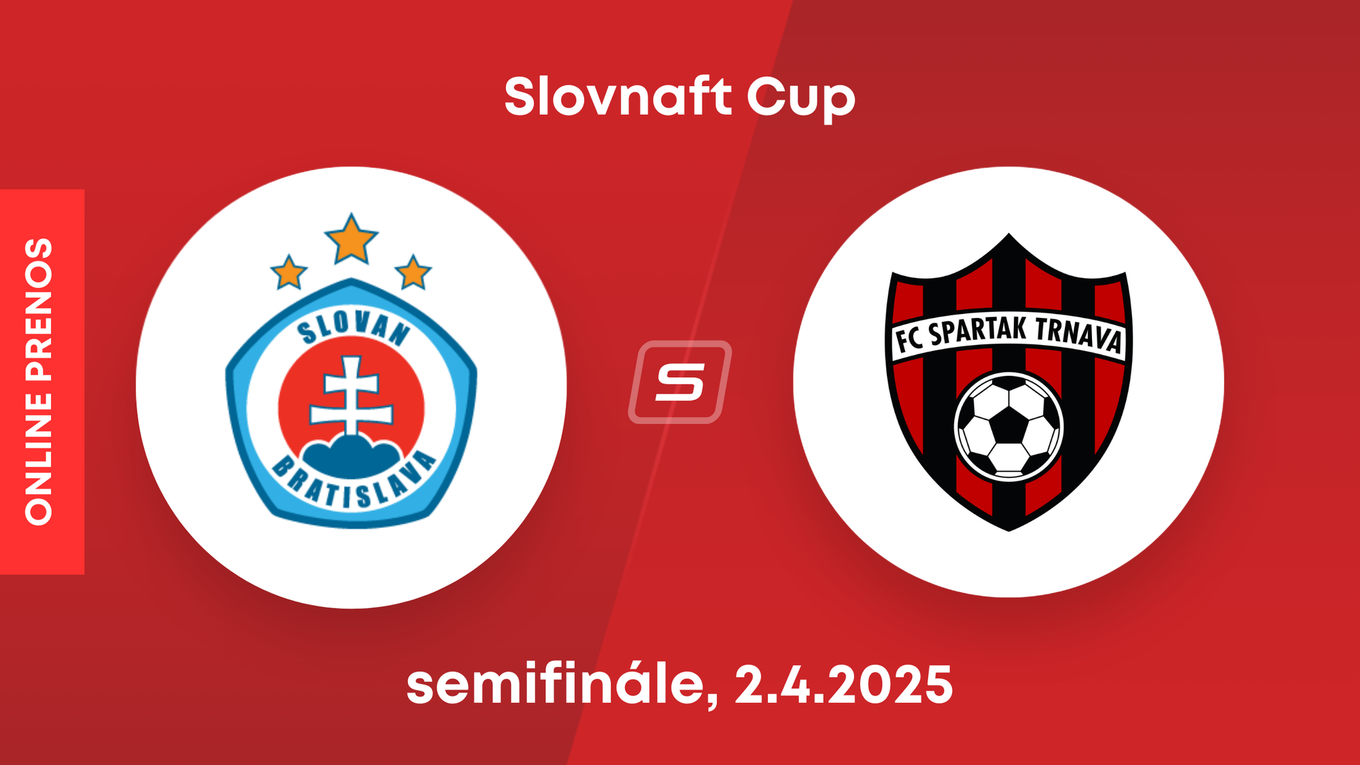 ŠK Slovan Bratislava - FC Spartak Trnava: ONLINE prenos zo semifinále Slovnaft Cupu.