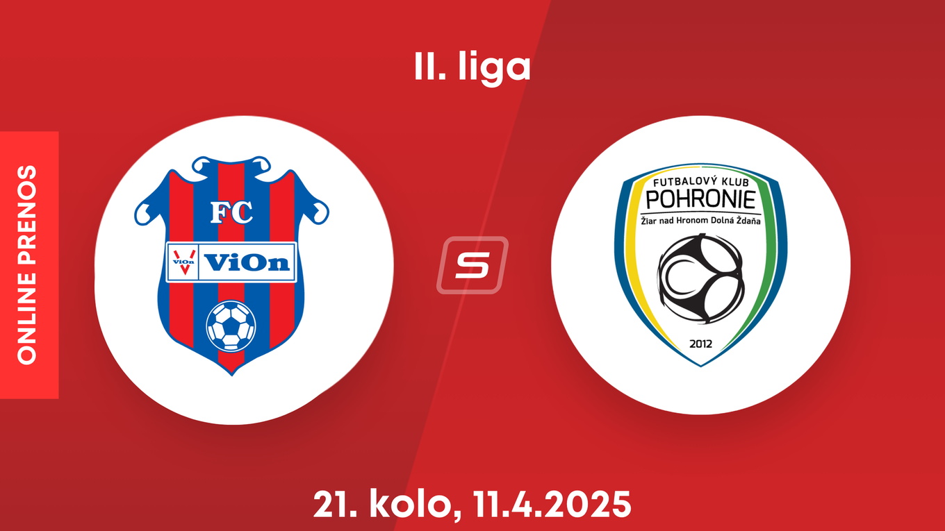 FC ViOn Zlaté Moravce - FK Pohronie: ONLINE prenos zo zápasu 21. kola II. ligy.