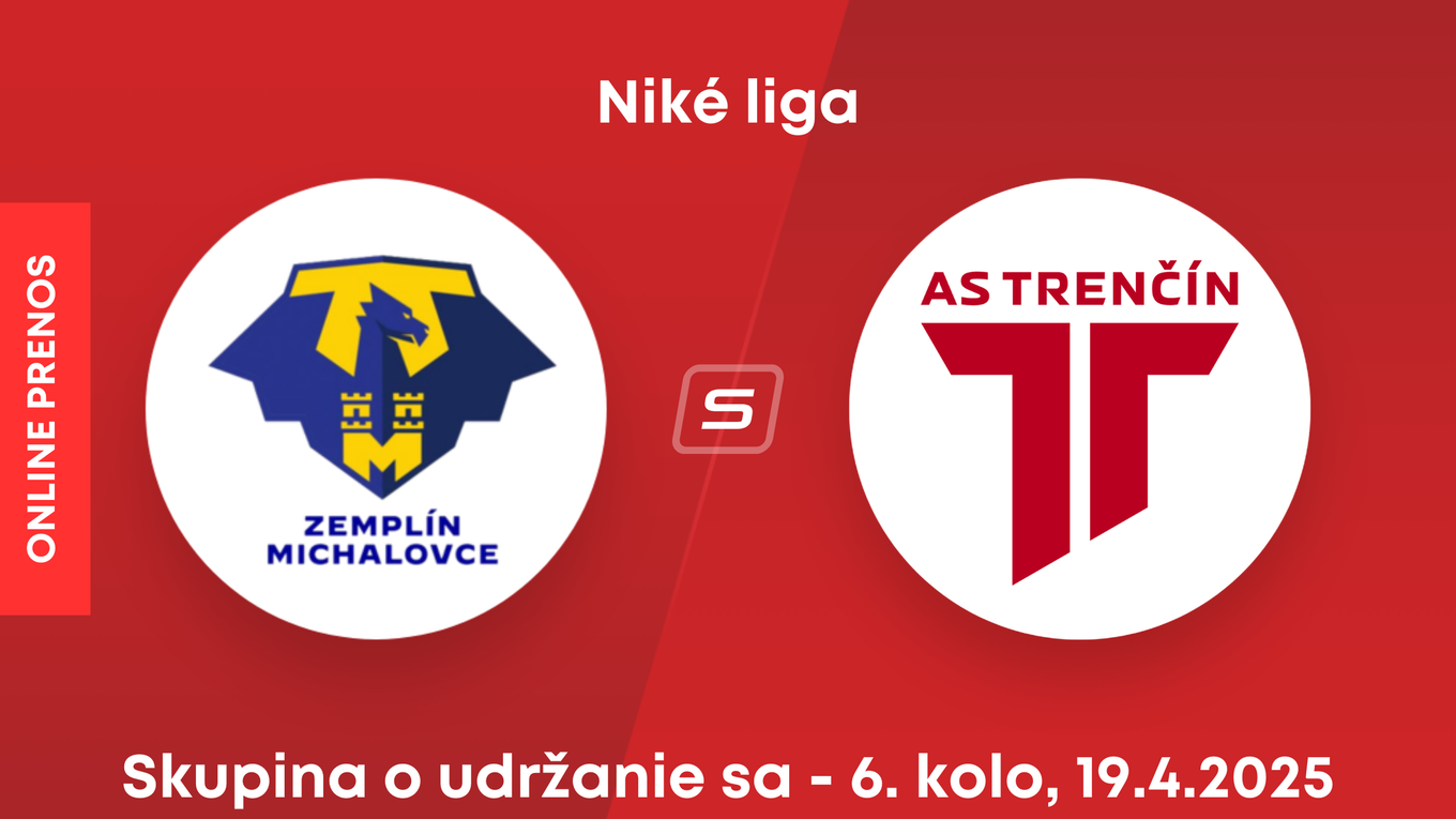MFK Zemplín Michalovce - AS Trenčín: ONLINE prenos zo zápasu 6. kola skupiny o udržanie sa v Niké lige.