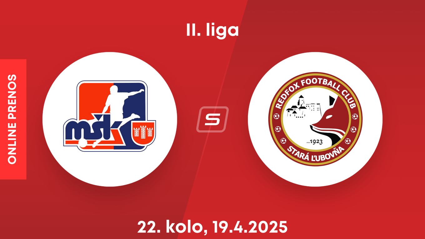 MŠK Považská Bystrica - Stará Ľubovňa Redfox Football Club: ONLINE prenos zo zápasu 22. kola II. ligy.