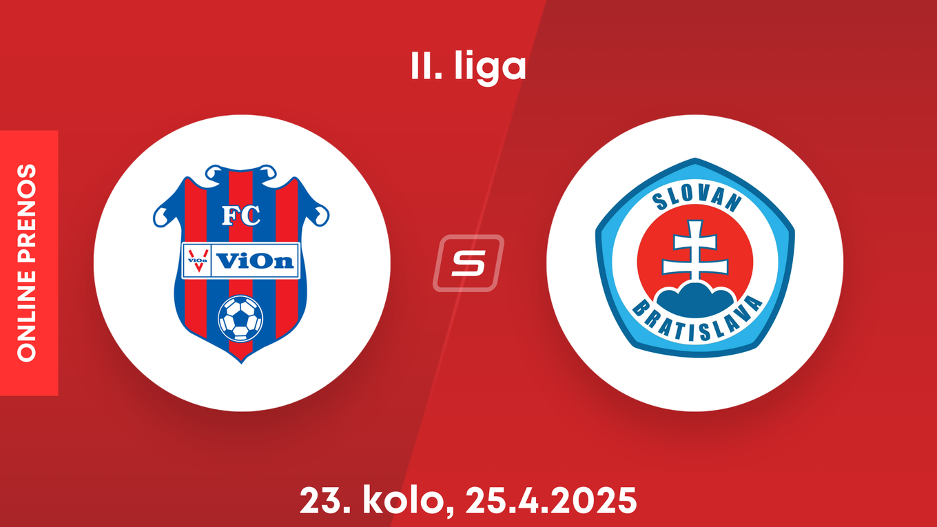 FC ViOn Zlaté Moravce - ŠK Slovan Bratislava B: ONLINE prenos zo zápasu 23. kola II. ligy.