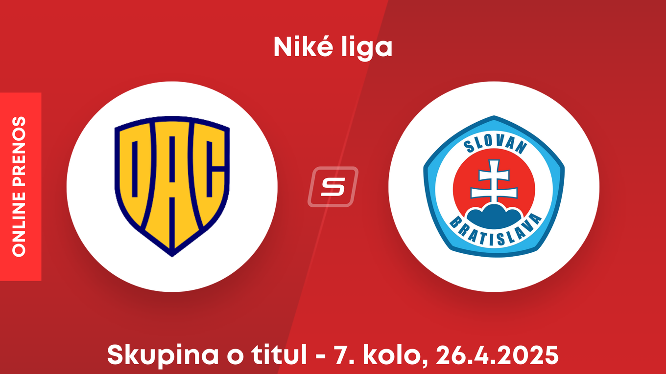 FC DAC Dunajská Streda - ŠK Slovan Bratislava: ONLINE prenos zo zápasu 7. kola skupiny o titul Niké ligy.