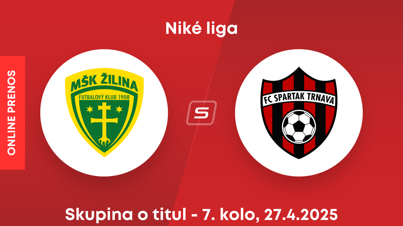 MŠK Žilina - FC Spartak Trnava: ONLINE prenos zo zápasu 7. kola skupiny o titul v Niké lige.