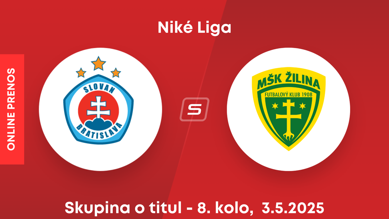 ŠK Slovan Bratislava - MŠK Žilina: ONLINE prenos zo zápasu 8. kola skupiny o titul v Niké lige.