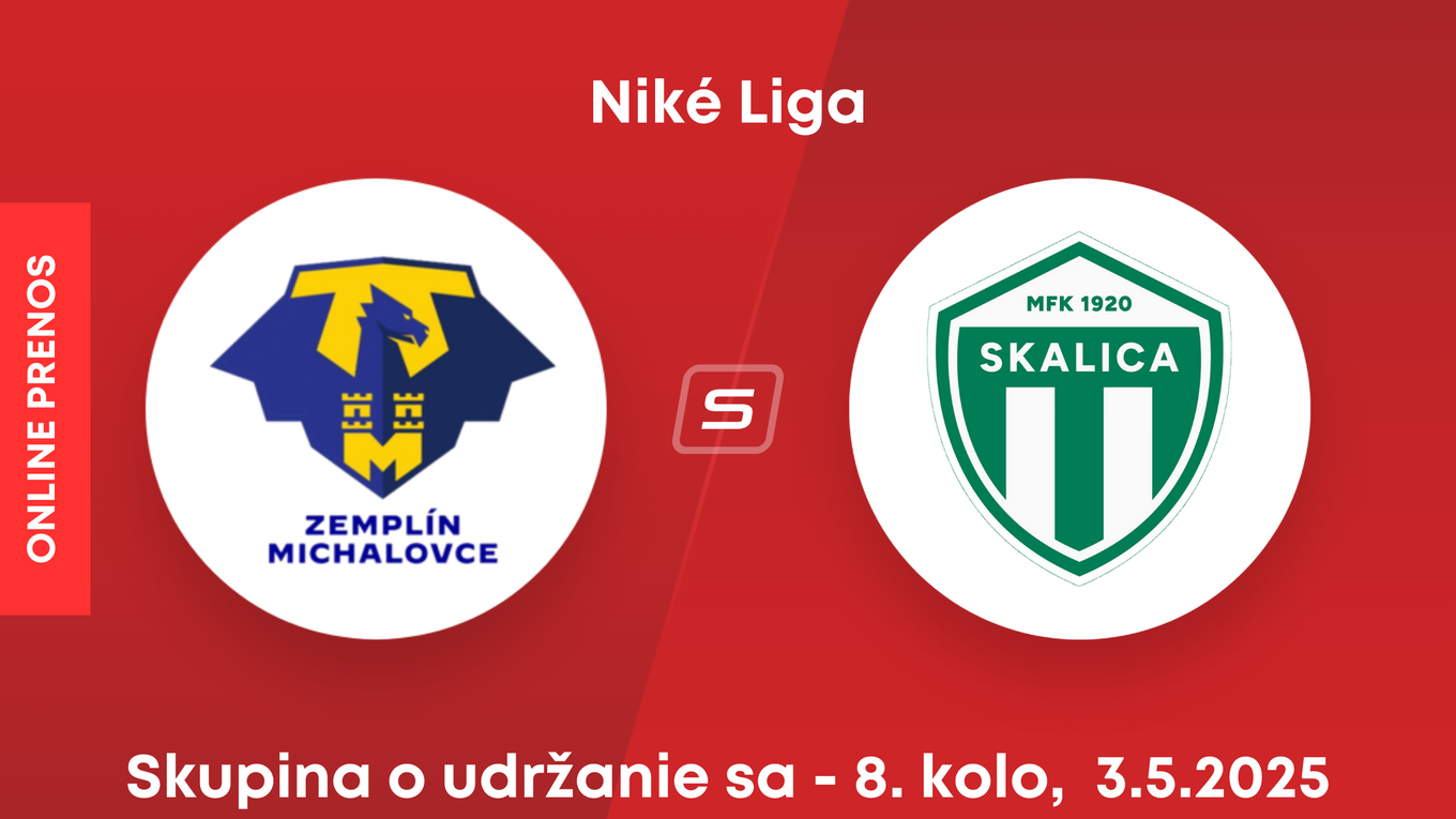 MFK Zemplín Michalovce - MFK Skalica: ONLINE prenos zo zápasu 8. kola skupiny o udržanie sa v Niké lige.