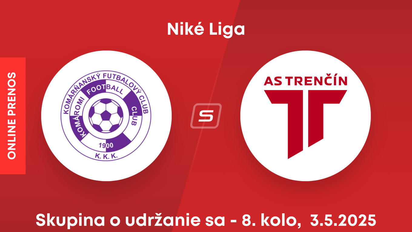 KFC Komárno - AS Trenčín: ONLINE prenos zo zápasu 8. kola skupiny o udržanie sa v Niké lige.