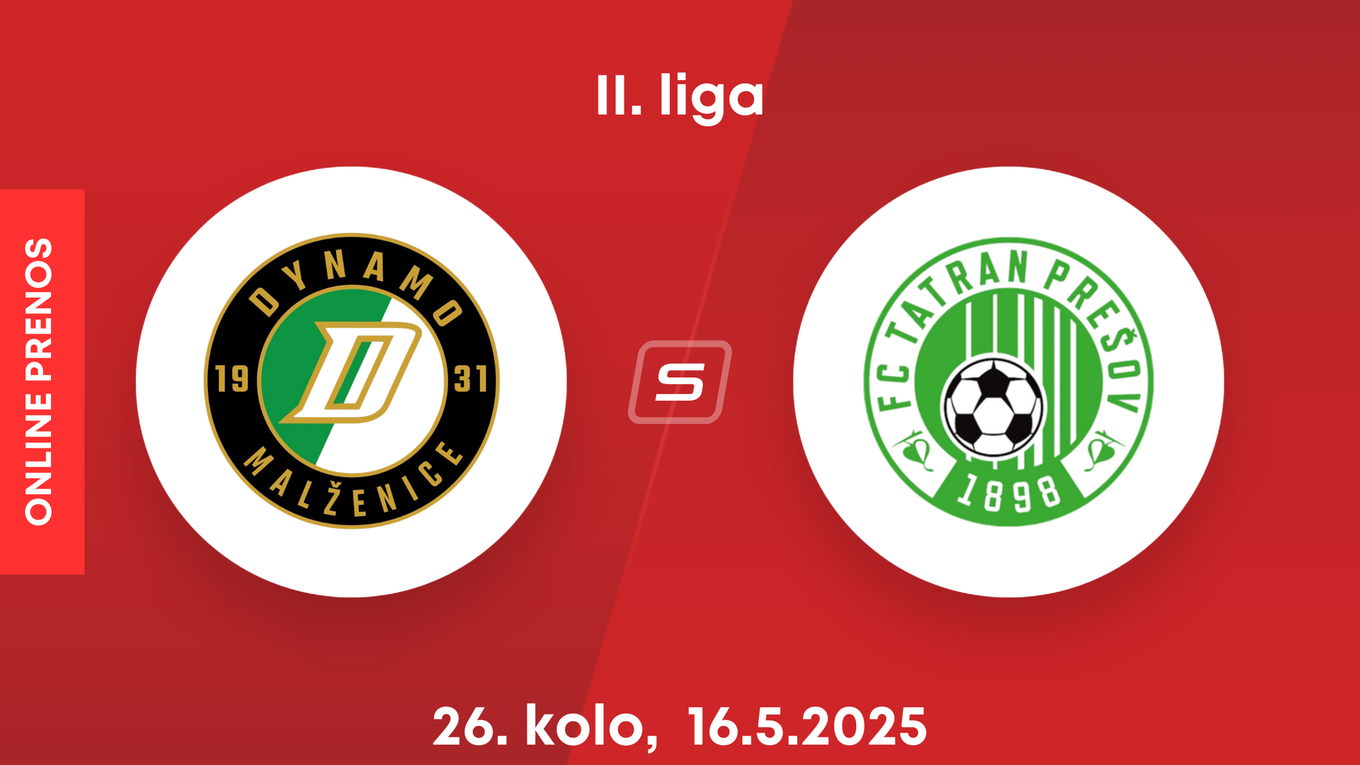 OFK Malženice - FC Tatran Prešov: ONLINE prenos zo zápasu 26. kola II. ligy.