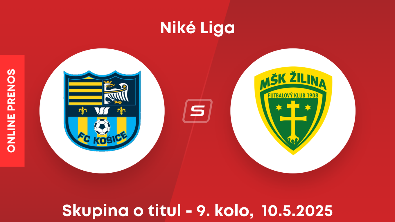 FC Košice - MŠK Žilina: ONLINE prenos zo zápasu 9. kola skupiny o titul Niké ligy.