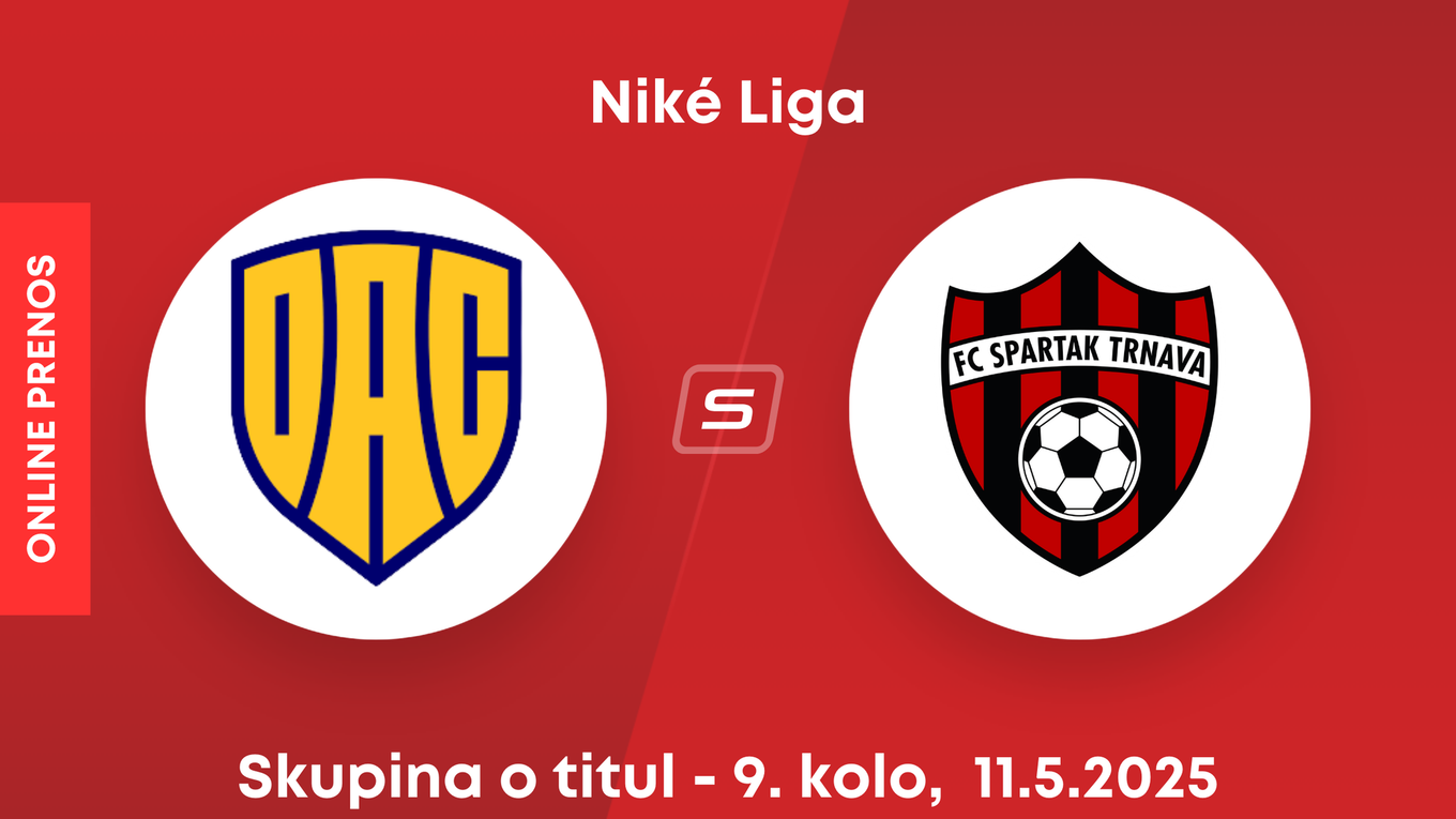 FC DAC Dunajská Streda - FC Spartak Trnava: ONLINE prenos zo zápasu 9. kola skupiny o titul Niké ligy.