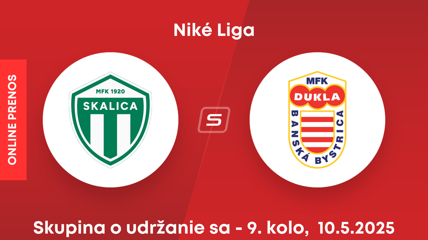 MFK Skalica - MFK Dukla Banská Bystrica: ONLINE prenos zo zápasu 9. kola skupiny o udržanie sa v Niké lige.