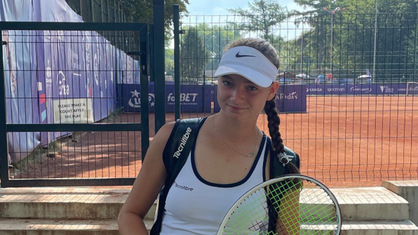 Česká tenistka Sarah Melany Fajmonová.