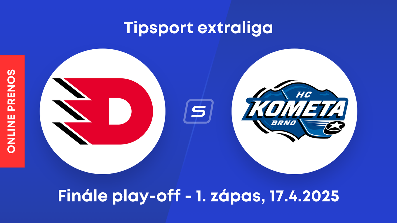 HC Dynamo Pardubice - HC Kometa Brno: ONLINE prenos z 1. zápasu finále play-off Tipsport extraligy.