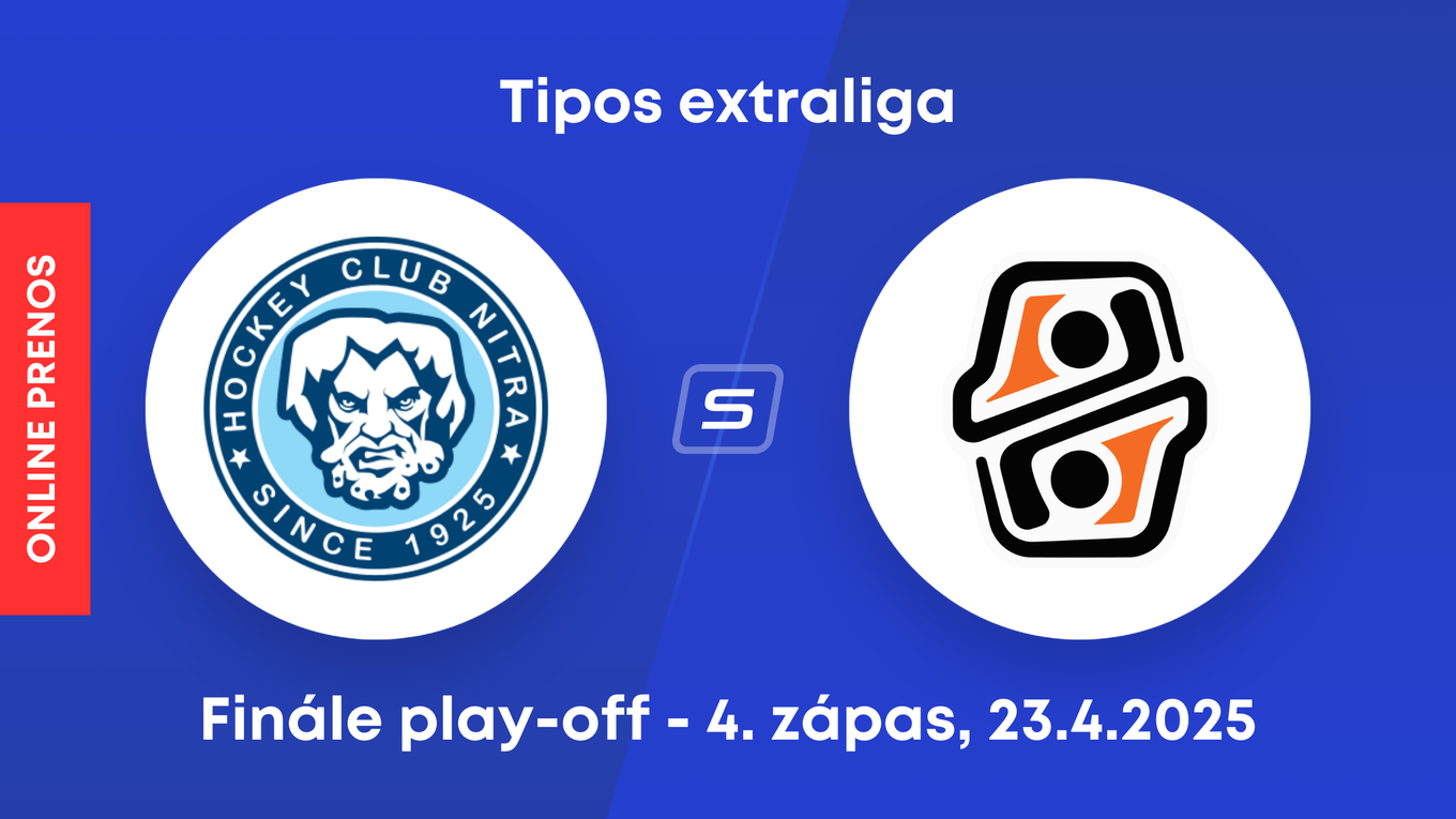 HK Nitra - HC Košice: ONLINE prenos zo 4. zápasu finále play-off Tipos extraligy.