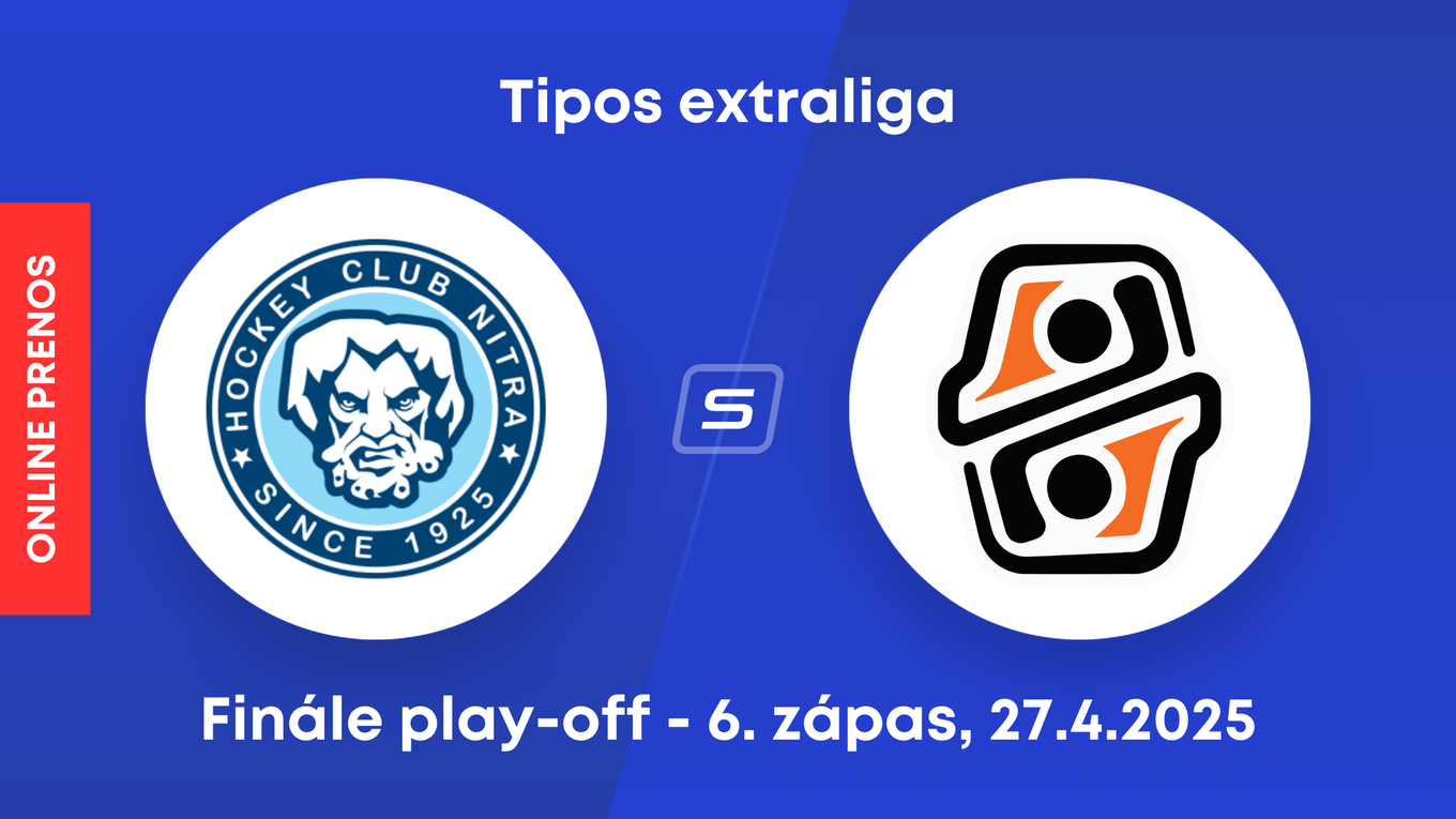 HK Nitra - HC Košice: ONLINE prenos zo 6. zápasu finále play-off Tipos extraligy.