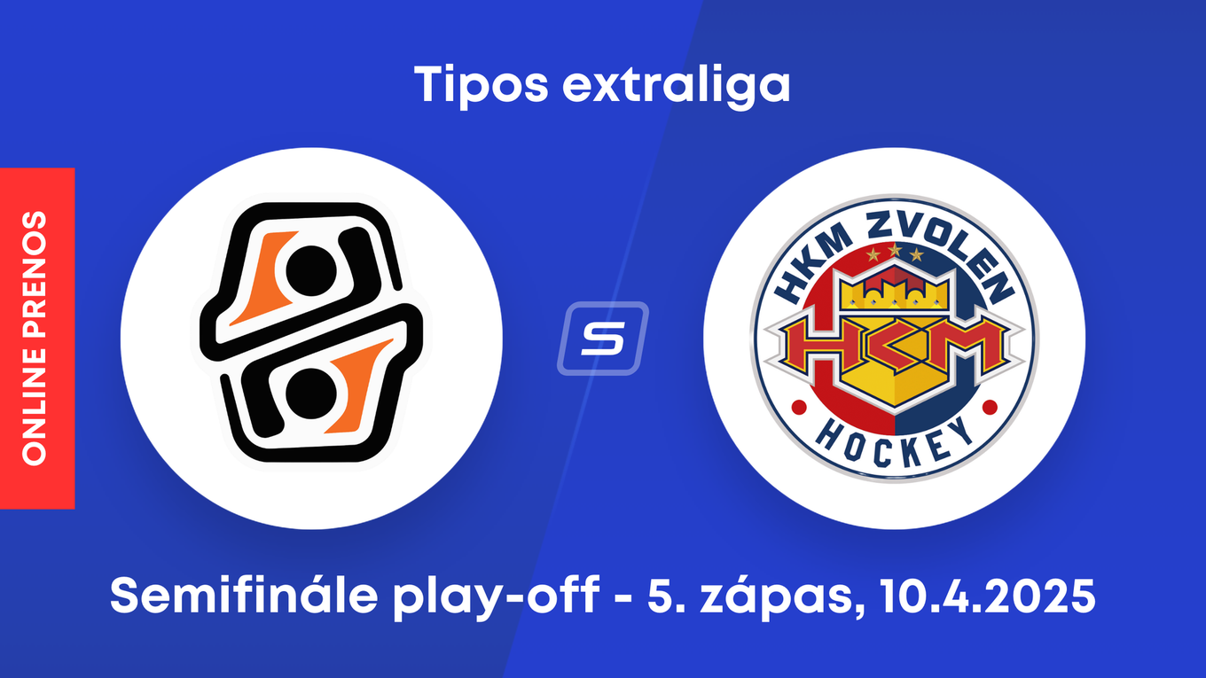 HC Košice - HKM Zvolen: ONLINE prenos z 5. zápasu semifinále play-off Tipos extraligy.
