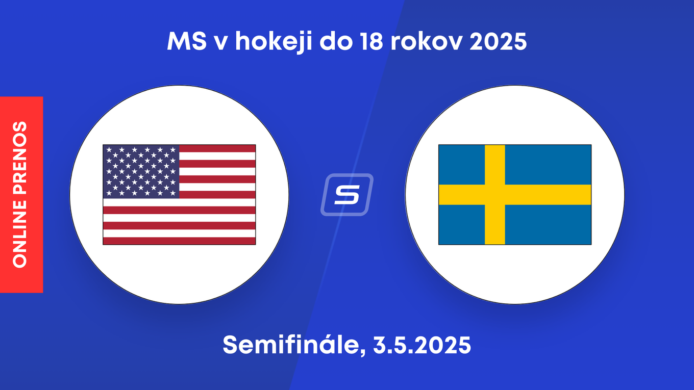 USA - Švédsko: ONLINE prenos zo semifinále MS v hokeji do 18 rokov 2025. 